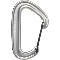 Black Diamond MiniWire Carabiner -Outdoor Camping Store 210235 1004 MINIWIRE CARABINER LIGHT GRAY 01