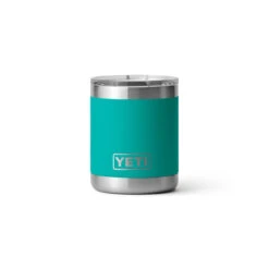 Yeti Rambler 10 Oz Lowball -Outdoor Camping Store Drinkware Lowball 10oz AquiferBlue Studio PrimaryB 1