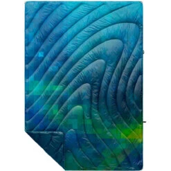 Rumpl Original Puffy Blanket - Printed 1-Person -Outdoor Camping Store TPPB CPF 1 PIXELFETTI COOL OGPUFFY 1P FLATLAY
